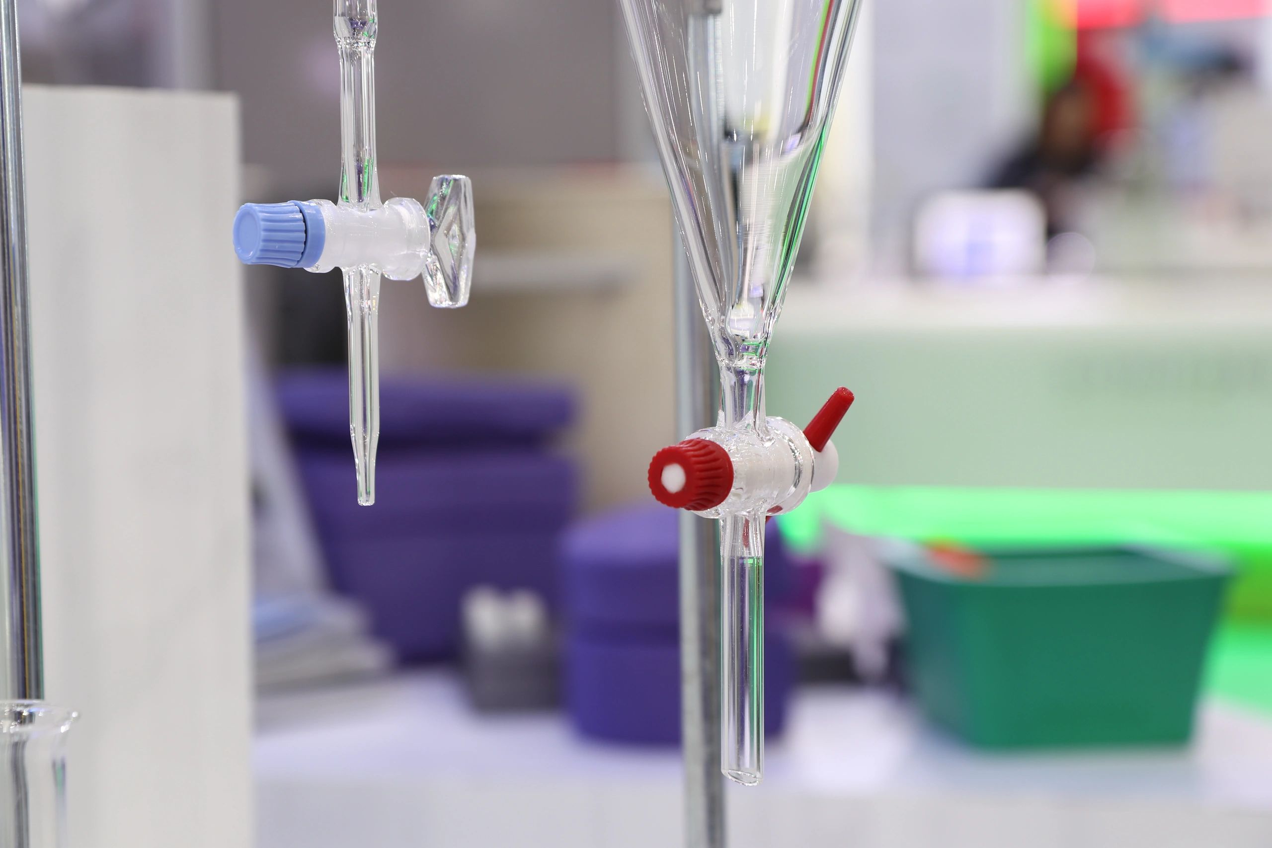 Laboratory pipette and glassware used for nutrition research and quality testing