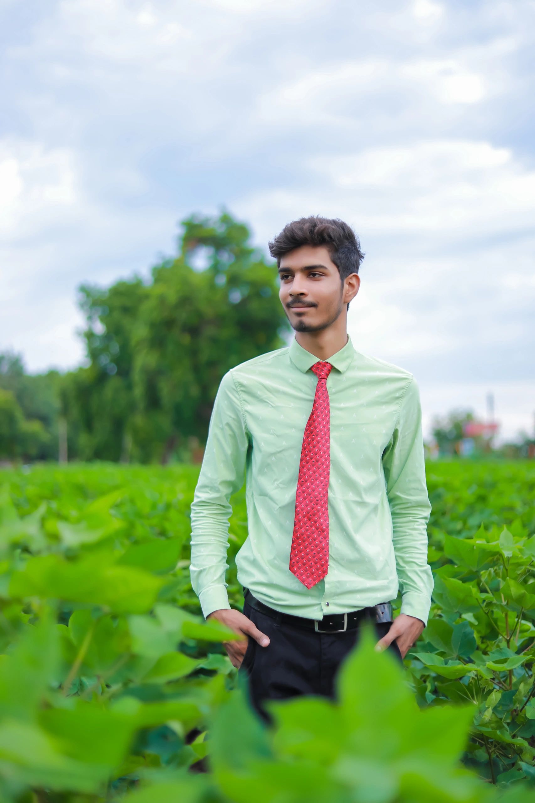 Agriculture professional in field