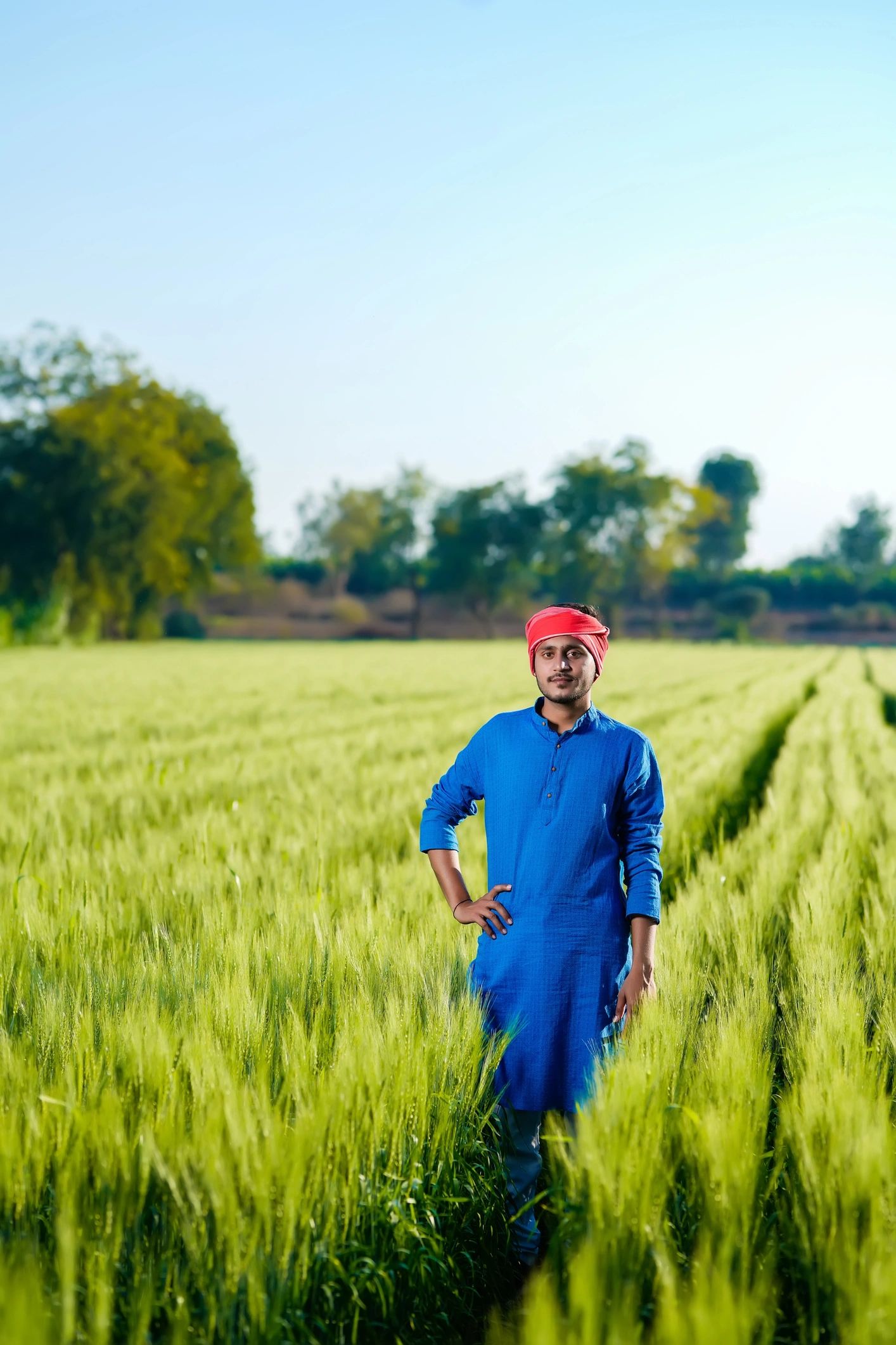 Agriculture leader outdoors